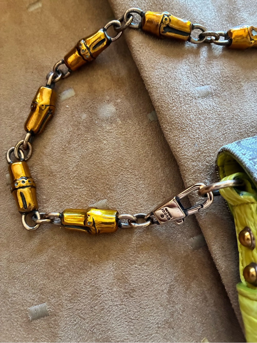 Gucci GG Crocodile 2004 Tom Ford bamboo oro coccodrillo jewel snakehead horsebit - Picture 7 of 10